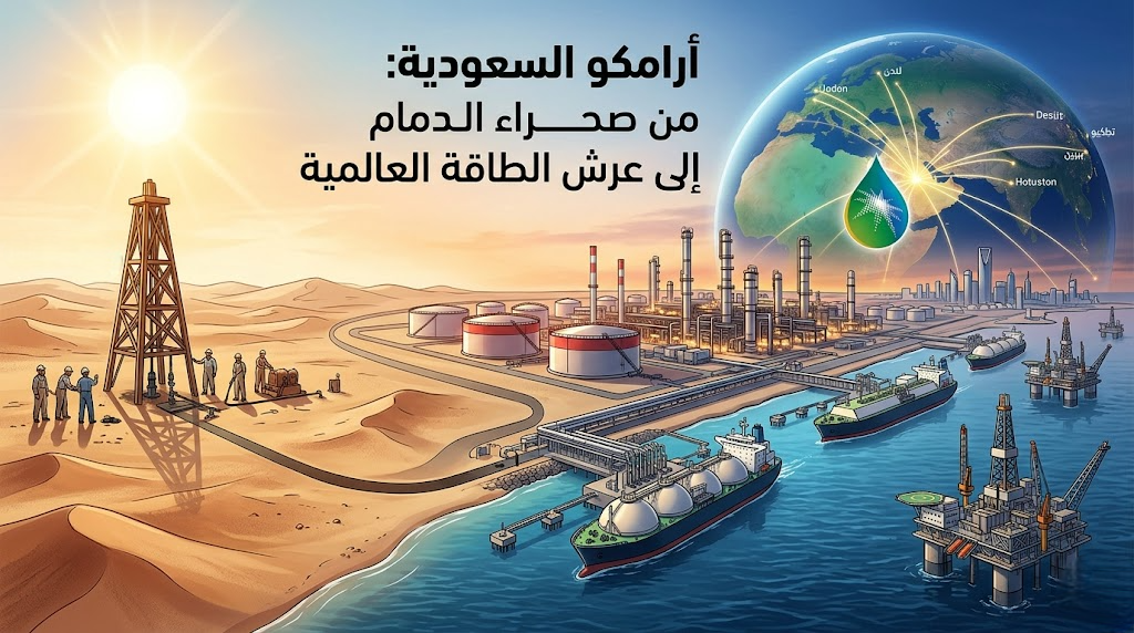 أرامكو السعودية: من صحراء الدمام إلى عرش الطاقة العالمية