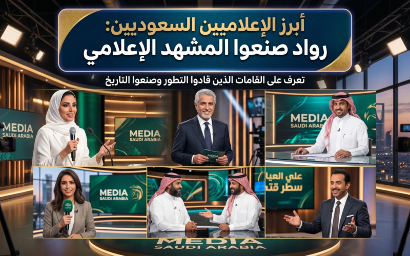 أبرز الإعلاميين السعوديين: رواد صنعوا المشهد الإعلامي