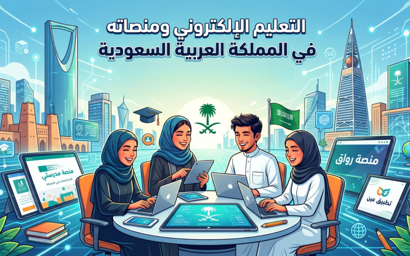 التعليم الإلكتروني ومنصاته في المملكة العربية السعودية