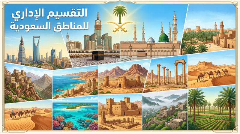 التقسيم الإداري للمناطق السعودية