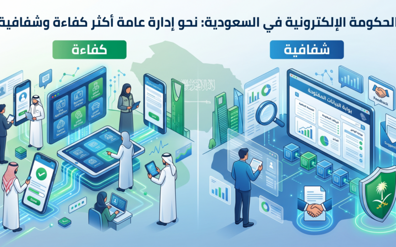 تطبيقات الحكومة الإلكترونية في السعودية : نحو إدارة عامة أكثر كفاءة وشفافية