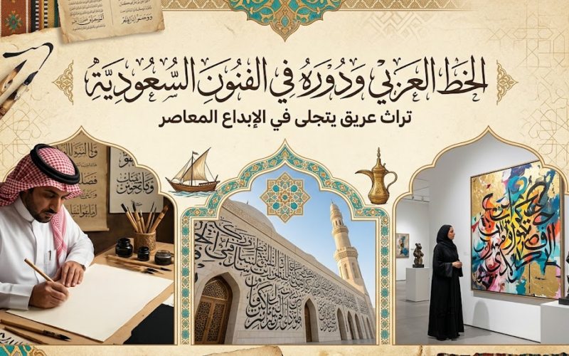الخط العربي ودوره في الفنون السعودية