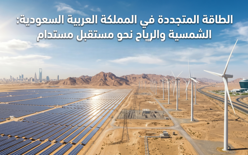 الطاقة المتجددة في المملكة العربية السعودية: الشمسية والرياح نحو مستقبل مستدام