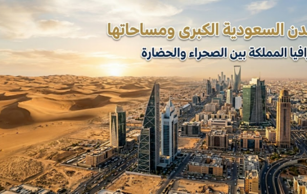 المدن السعودية الكبرى ومساحاتها — جغرافيا المملكة بين الصحراء والحضارة