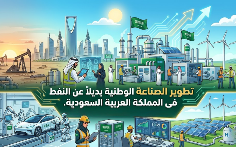 تطوير الصناعة الوطنية بديلاً عن النفط في المملكة العربية السعودية