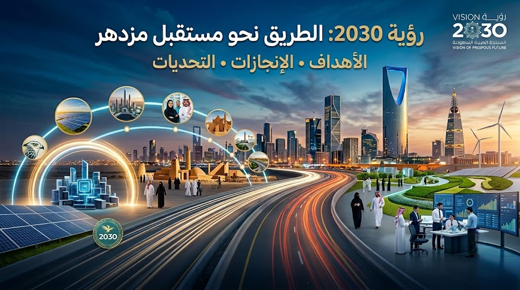 رؤية 2030: الطريق نحو مستقبل مزدهر — الأهداف والإنجازات والتحديات