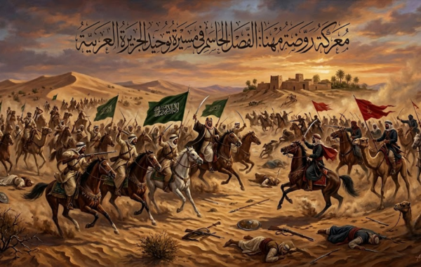 معركة روضة مهنا: الفصل الحاسم في مسيرة توحيد الجزيرة العربية