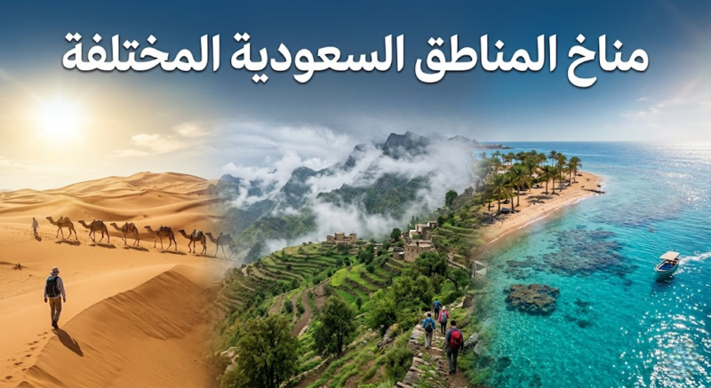 مناخ المناطق السعودية المختلفة