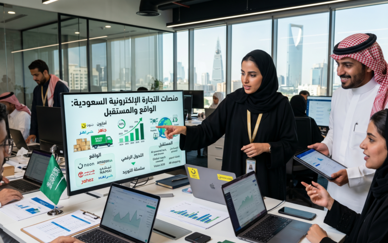 منصات التجارة الإلكترونية السعودية: الواقع والمستقبل