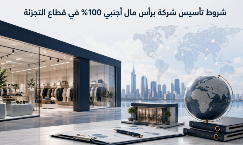 شروط تأسيس شركة برأس مال أجنبي 100% في قطاع التجزئة السعودي