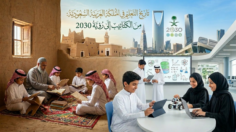 تاريخ التعليم في المملكة العربية السعودية: من الكتاتيب إلى رؤية 2030
