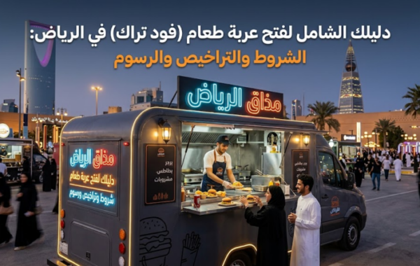 دليلك الشامل لفتح عربة طعام (فود تراك) في الرياض: الشروط والتراخيص والرسوم