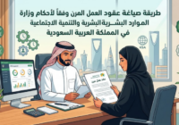 طريقة صياغة عقود العمل المرن وفقاً لأحكام وزارة الموارد البشرية والتنمية الاجتماعية في المملكة العربية السعودية